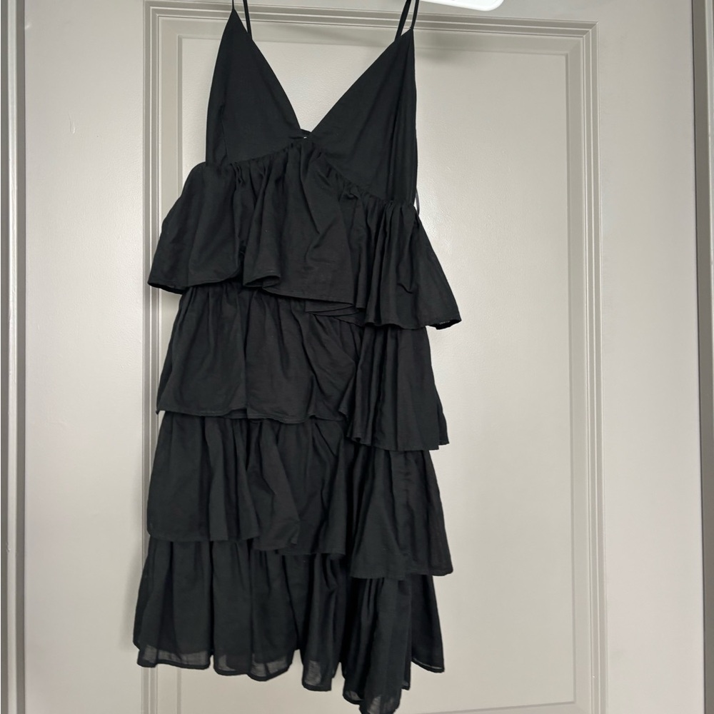 J Crew Black womens mini dress